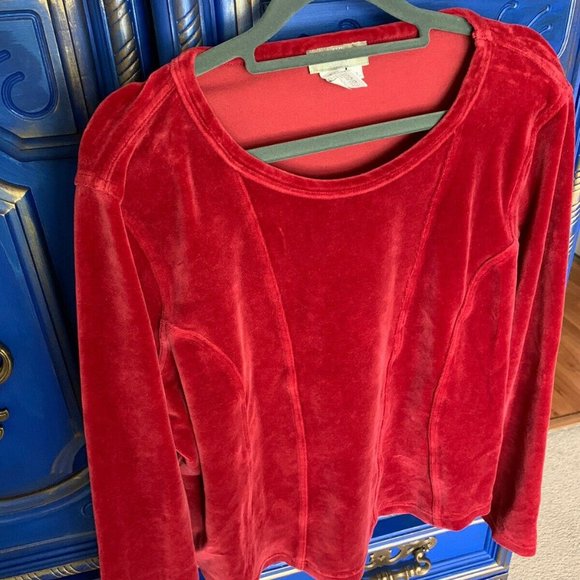 The Territory Ahead Tops - Women's Territory Ahead EUC XL Cotton Velvet Top